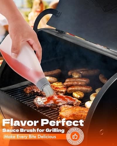 Grilling Gifts for Men Smoker Accessories - Silicone Basting Brush for Black 6