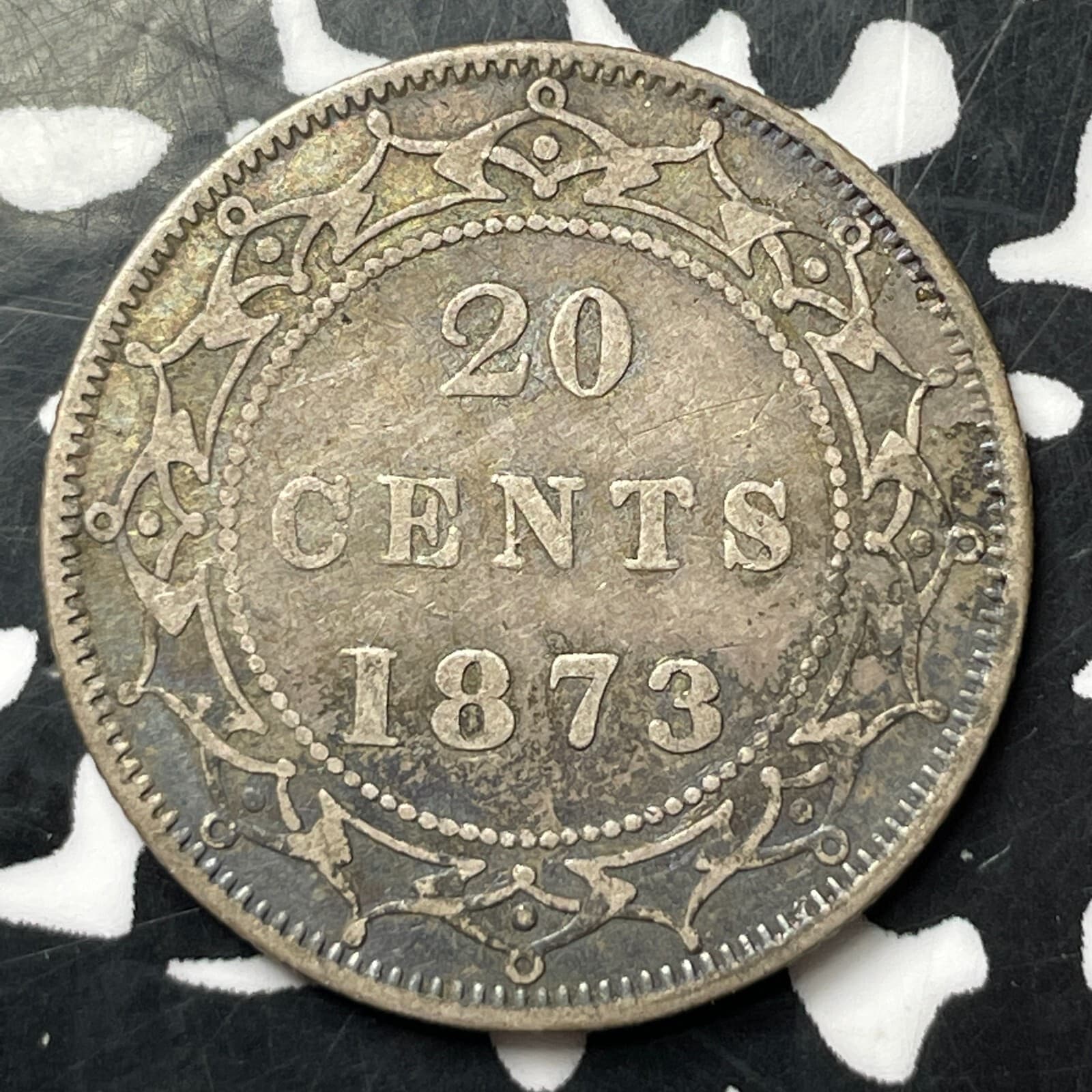 1873 Newfoundland 20 Cents Lot#JM8779 Silver! Better Date 2
