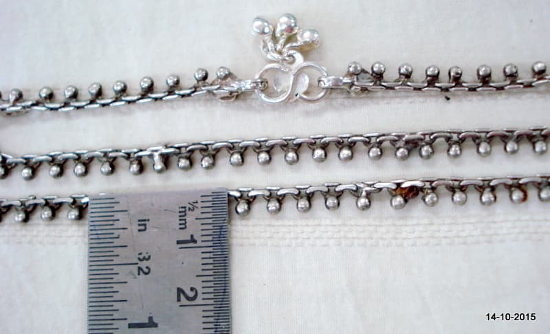 vintage antique tribal old silver anklet feet bracelet ankle chain feet bracelet 5