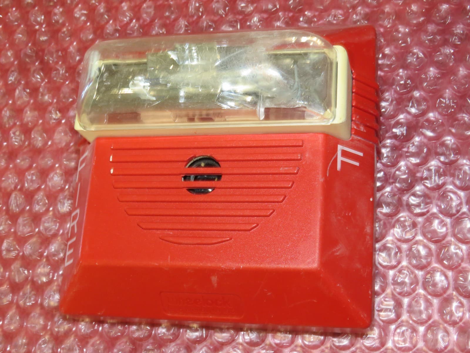 WHEELOCK NS4-24MCW FIRE ALARM HORN STROBE RED