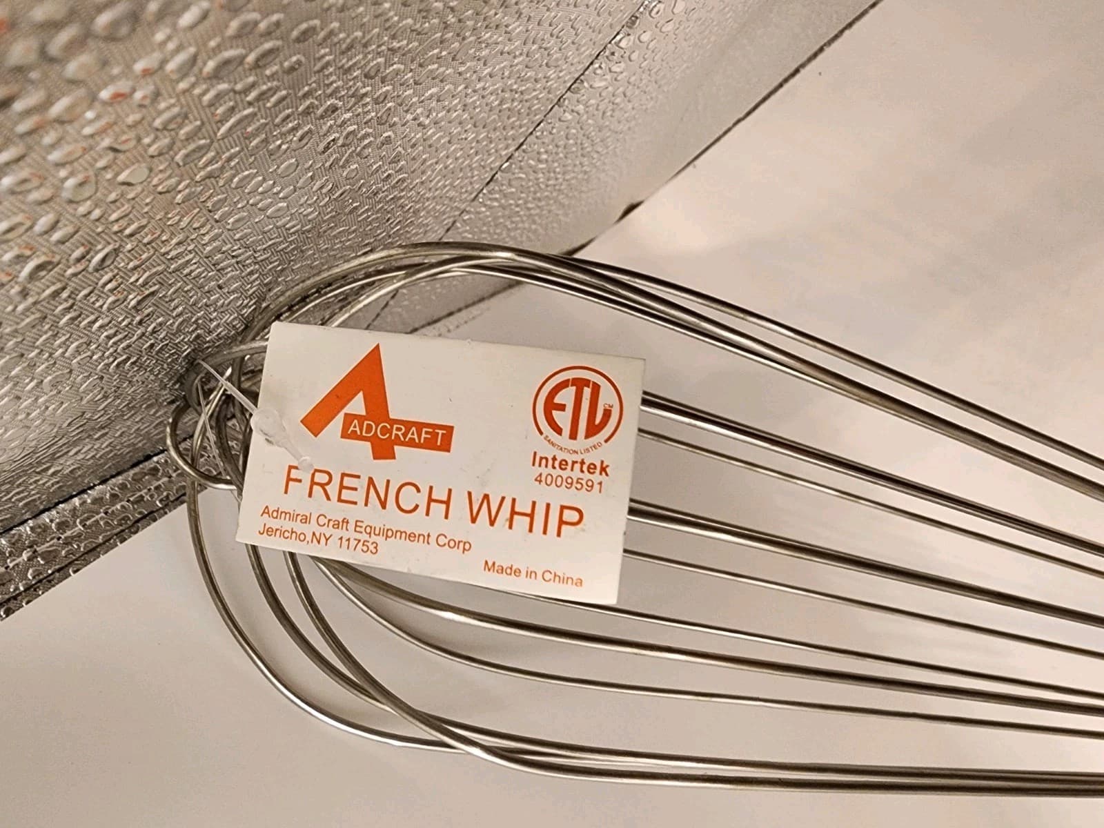 Adcraft FWE-20, 20in French Whip, sturdy 18-8 stainless steel,  3