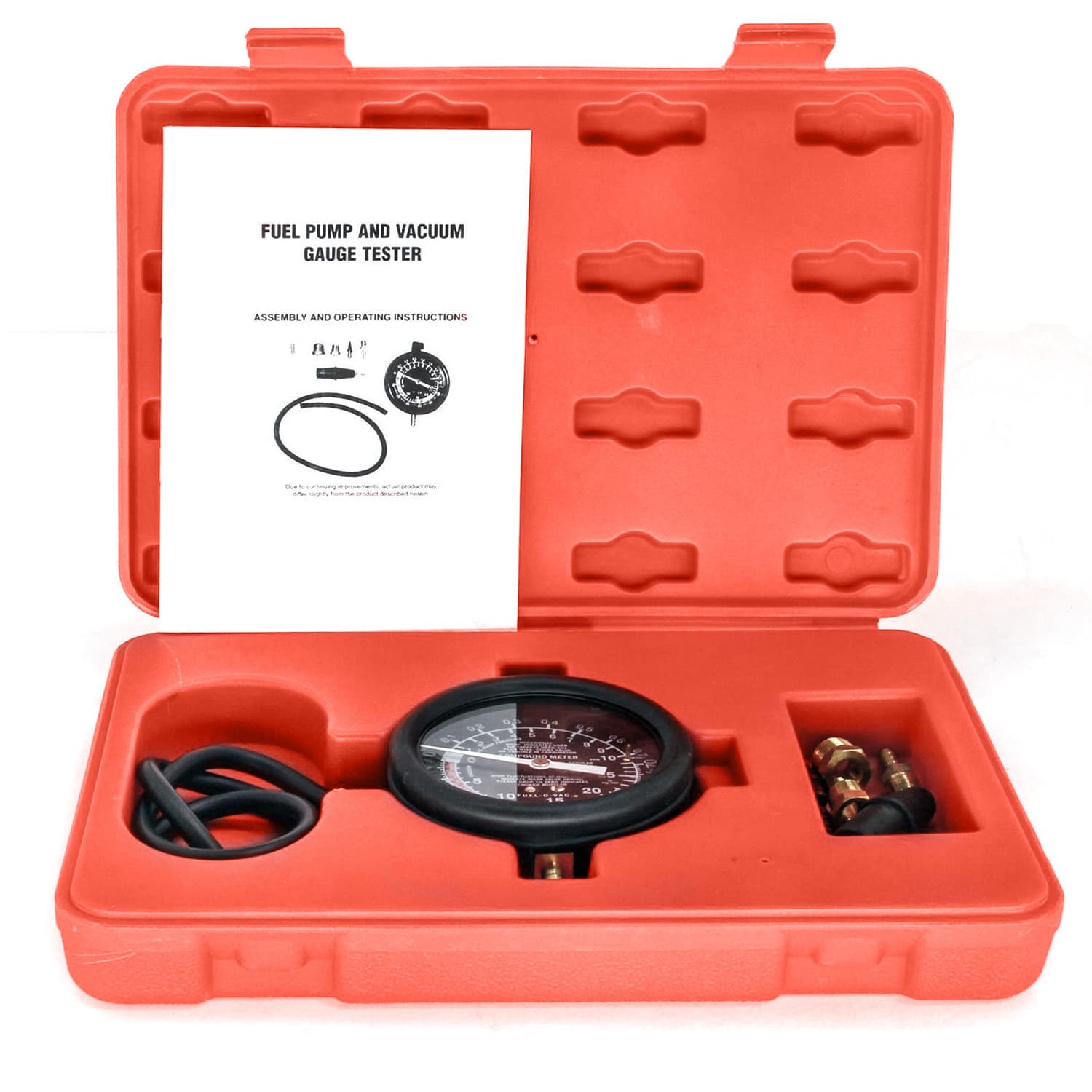 HFS(R) Carburetor Carb Valve Fuel Pump Pressure & Vacuum Tester Gauge Test Kit 3