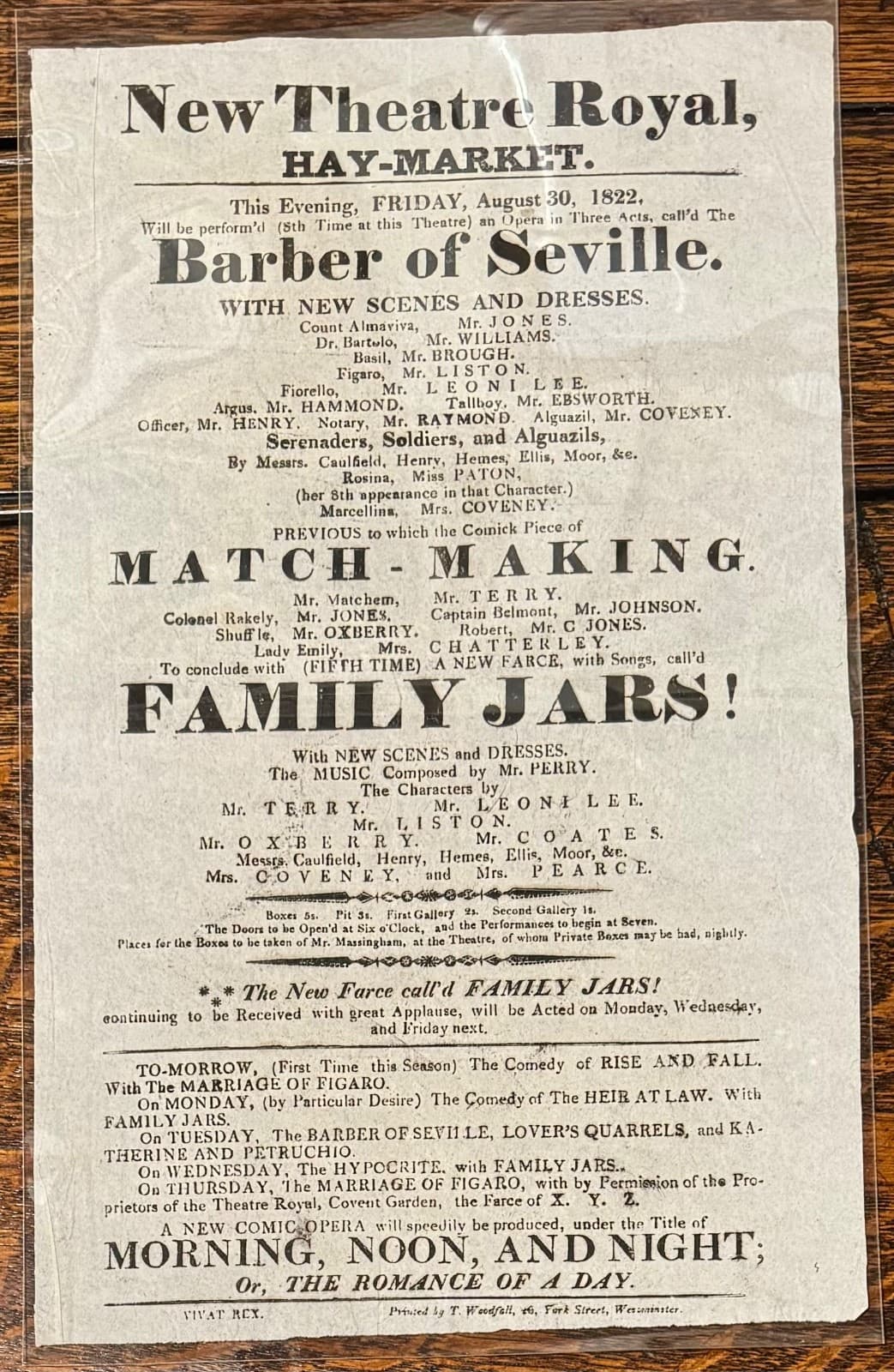 15 Opera Ballet Broadside Posters 1820-1833 Drury Theatre Covent Garden Malibran 4