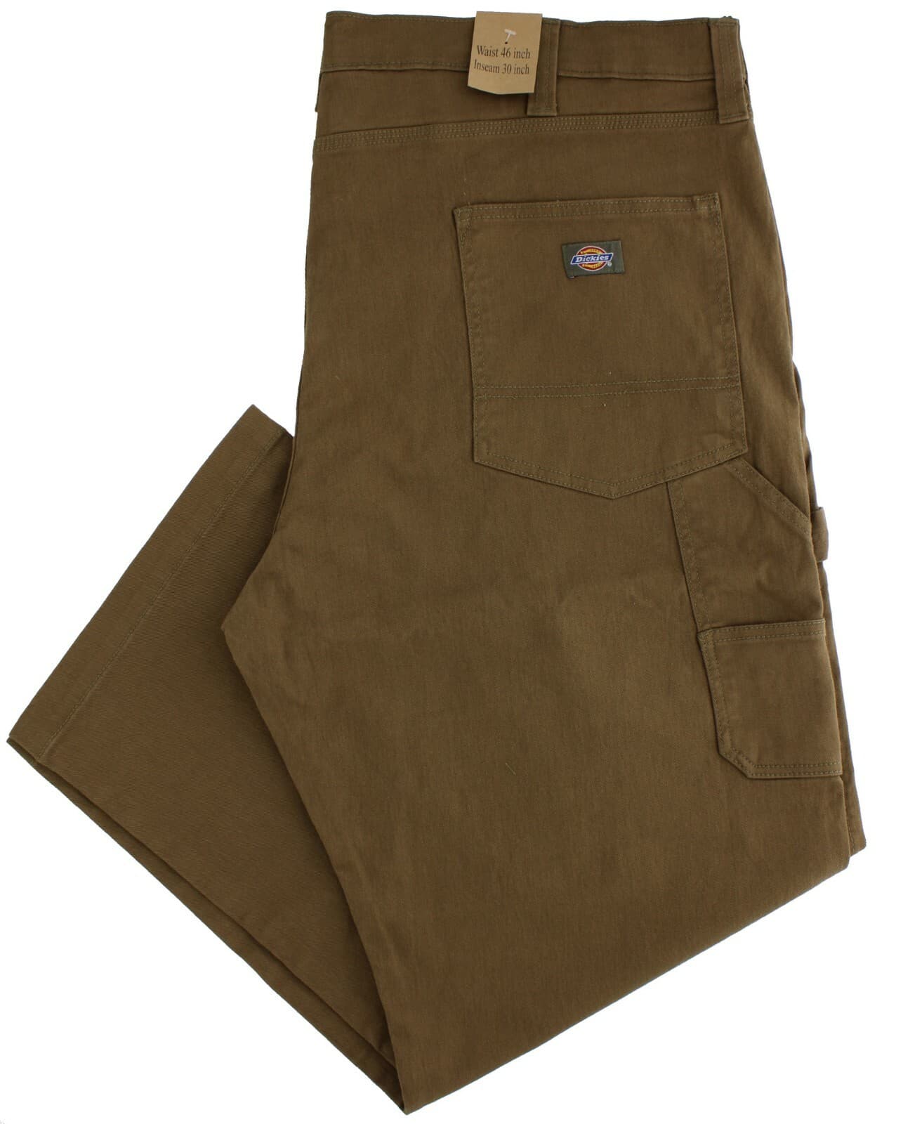 Dickies Men's Carpenter Pants Relaxed Fit Denim Canvas 7-Pocket Straight Leg