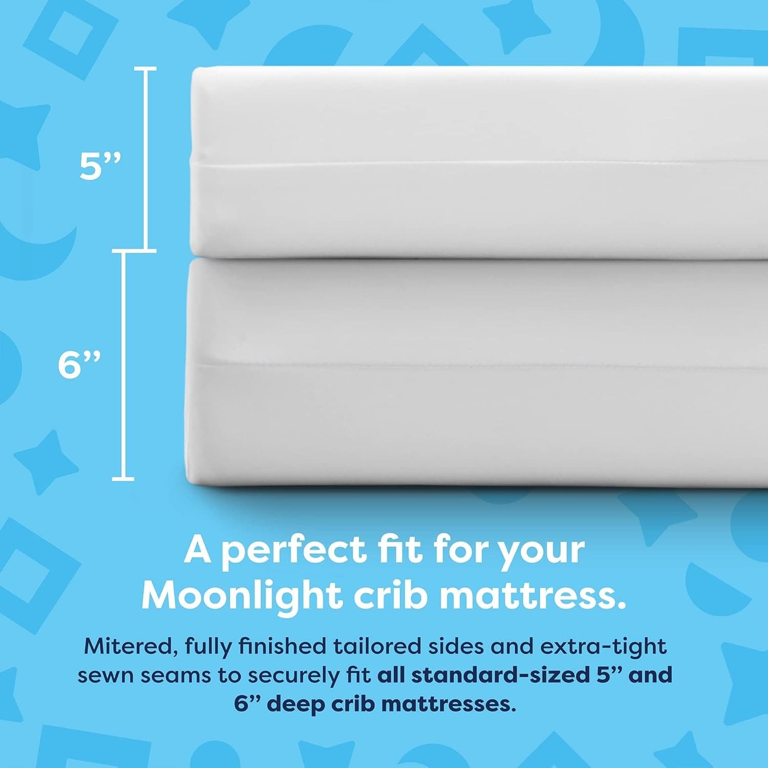 Moonlight Slumber Little Dreamer Crib Mattress 53x28 Inch (Pack of 1), Ecru  5