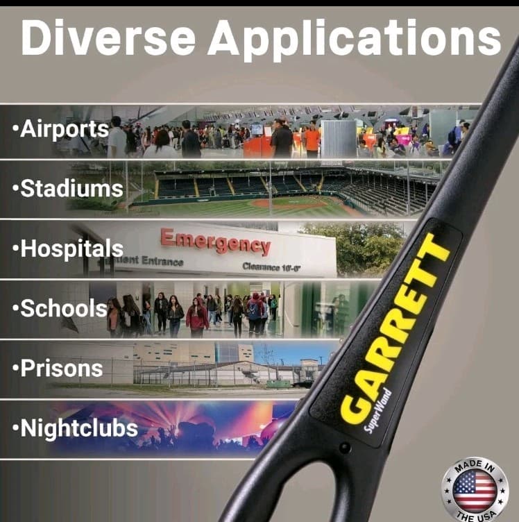 Garrett SuperWand Metal Detector for Adults Professional Use Made in The USA NIB 5