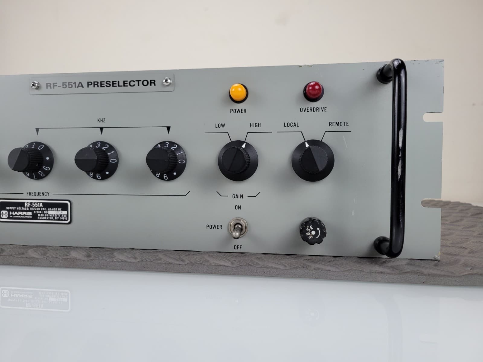 HARRIS RF 551A PRESELECTOR/POSTSELECTOR FOR RF 590 AND OTHERS 3