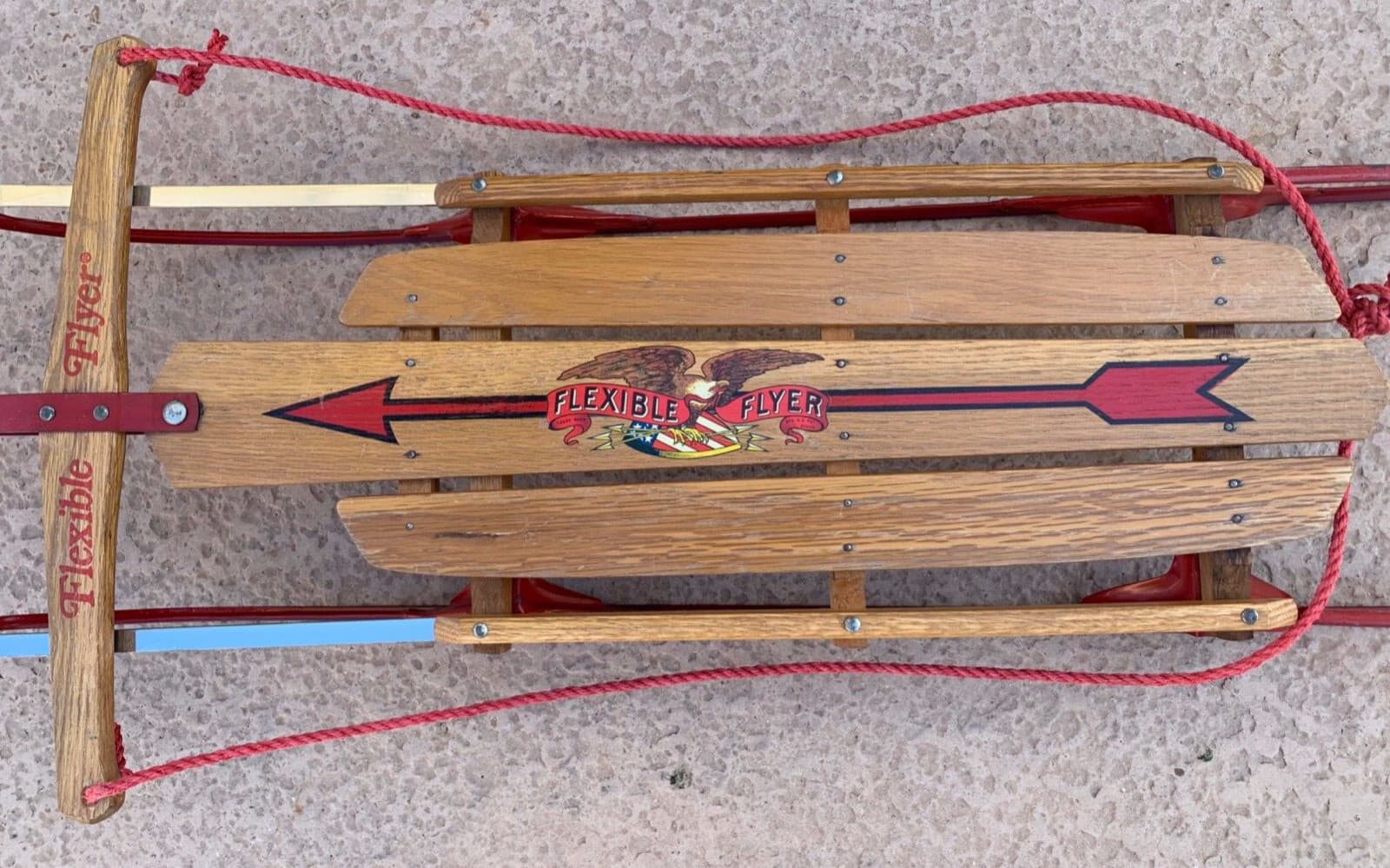 Vintage 1960s Flexible Flyer Sled Model 44 Winter Product Philadelphia, PA 6