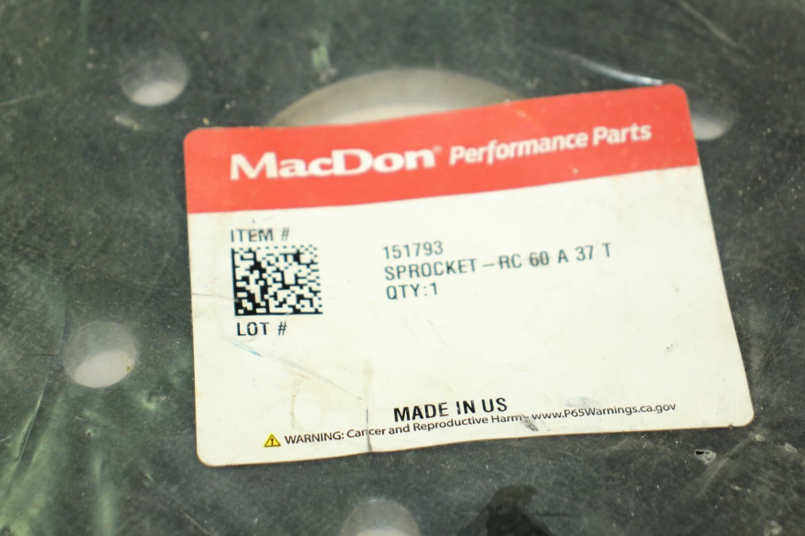 MacDon Sprocket 151793 RC 60 A 37T for Combine 2