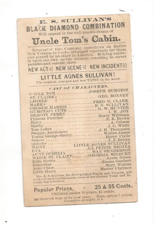 UNCLE TOMS CABIN E S SULLIVAN BLACK DIAMOND COMBINATION AFRICAN AMERICAN TOPSEY 2
