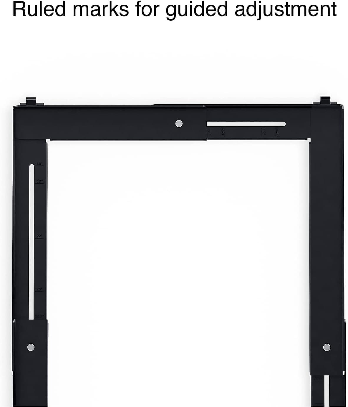 Adjustable File Cabinet Caddy - Letter and Legal Filing Cabinets, Black (ST52140 6