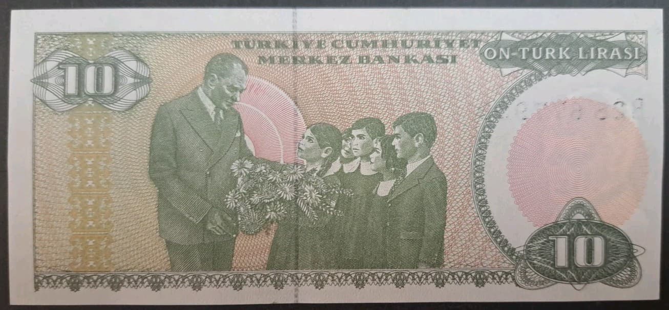 (1979) Türkiye 10 Lirası P192a B28-677918+19 consecutive pair.  5