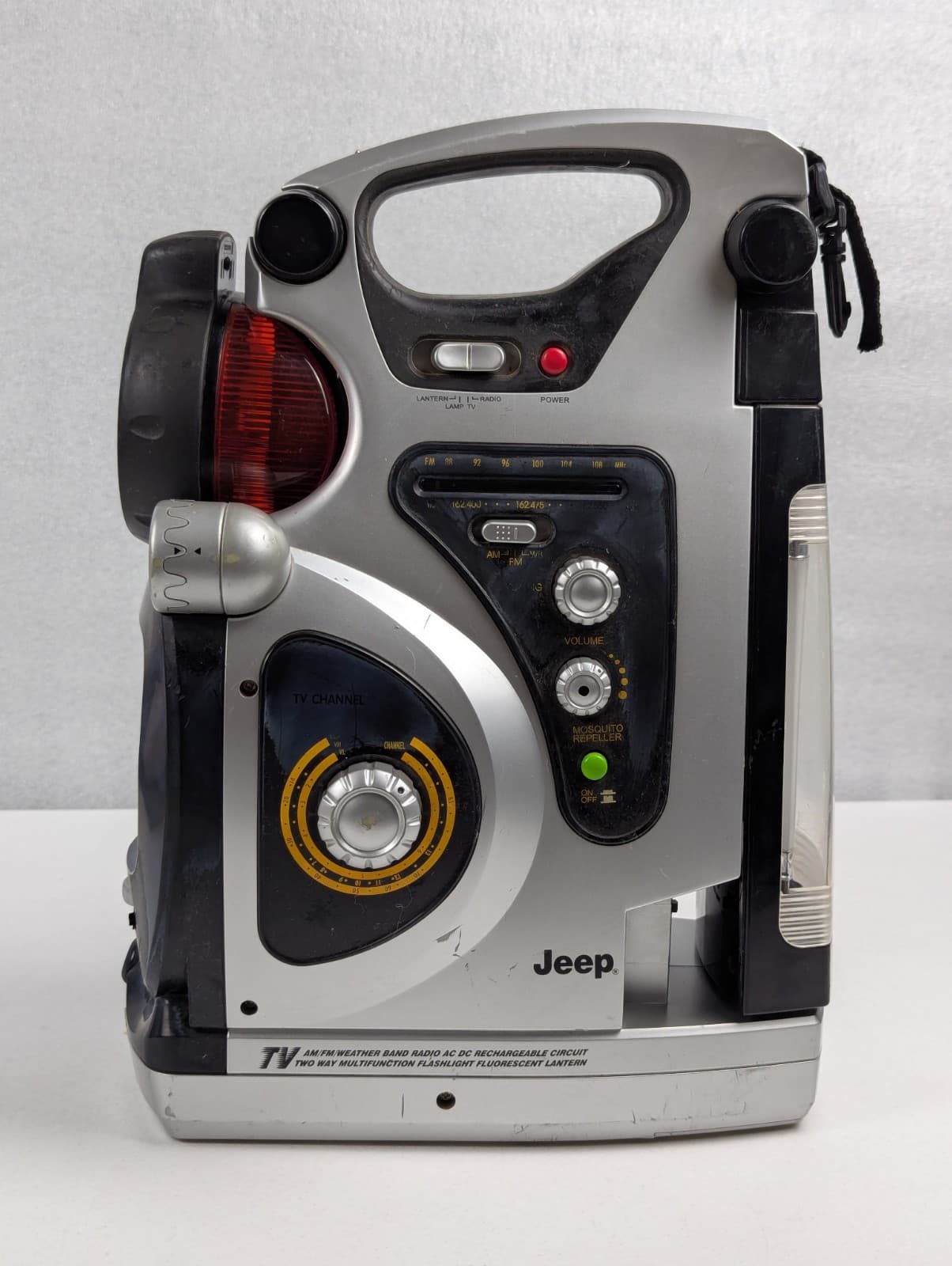 Jeep JXLTV Survival Radio/TV/flashLight/Compass/Thermometer/lamp lantern As Is 3