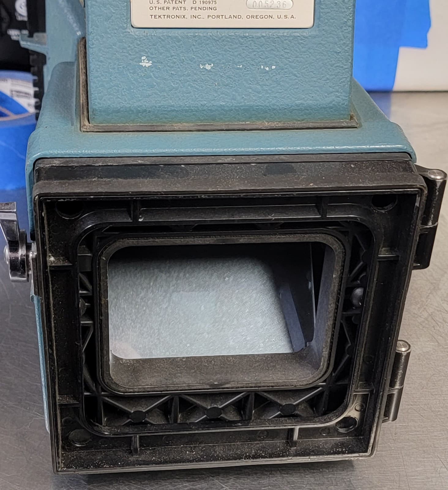 Tektronix C-12 500 Series Oscilloscope Polaroid Camera W Mount Film Model 100 4