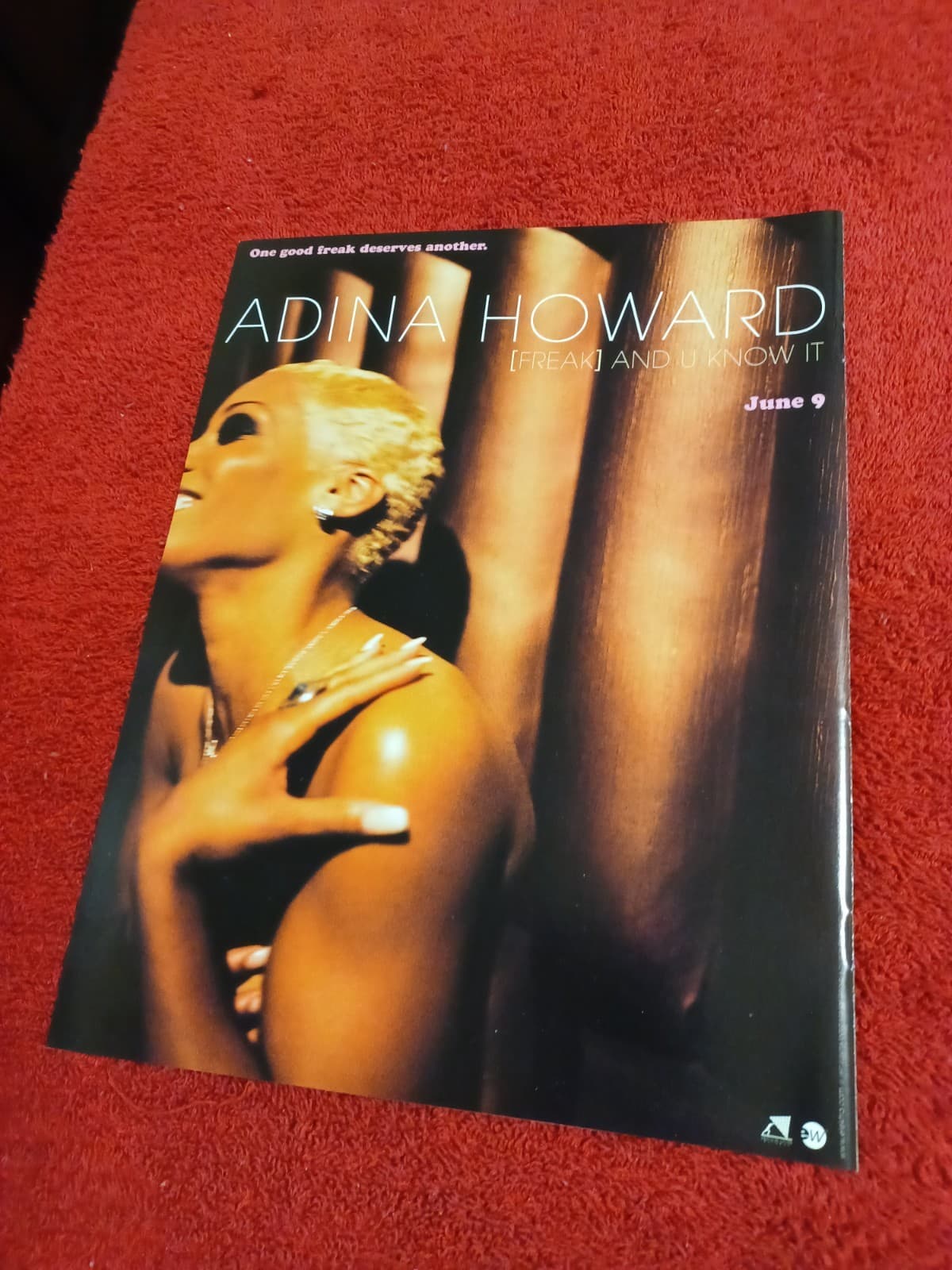 ADINA HOWARD - 1997 US Full-Page Ad '(Freak) And U Know It'  Single (HITS Mag.) 2
