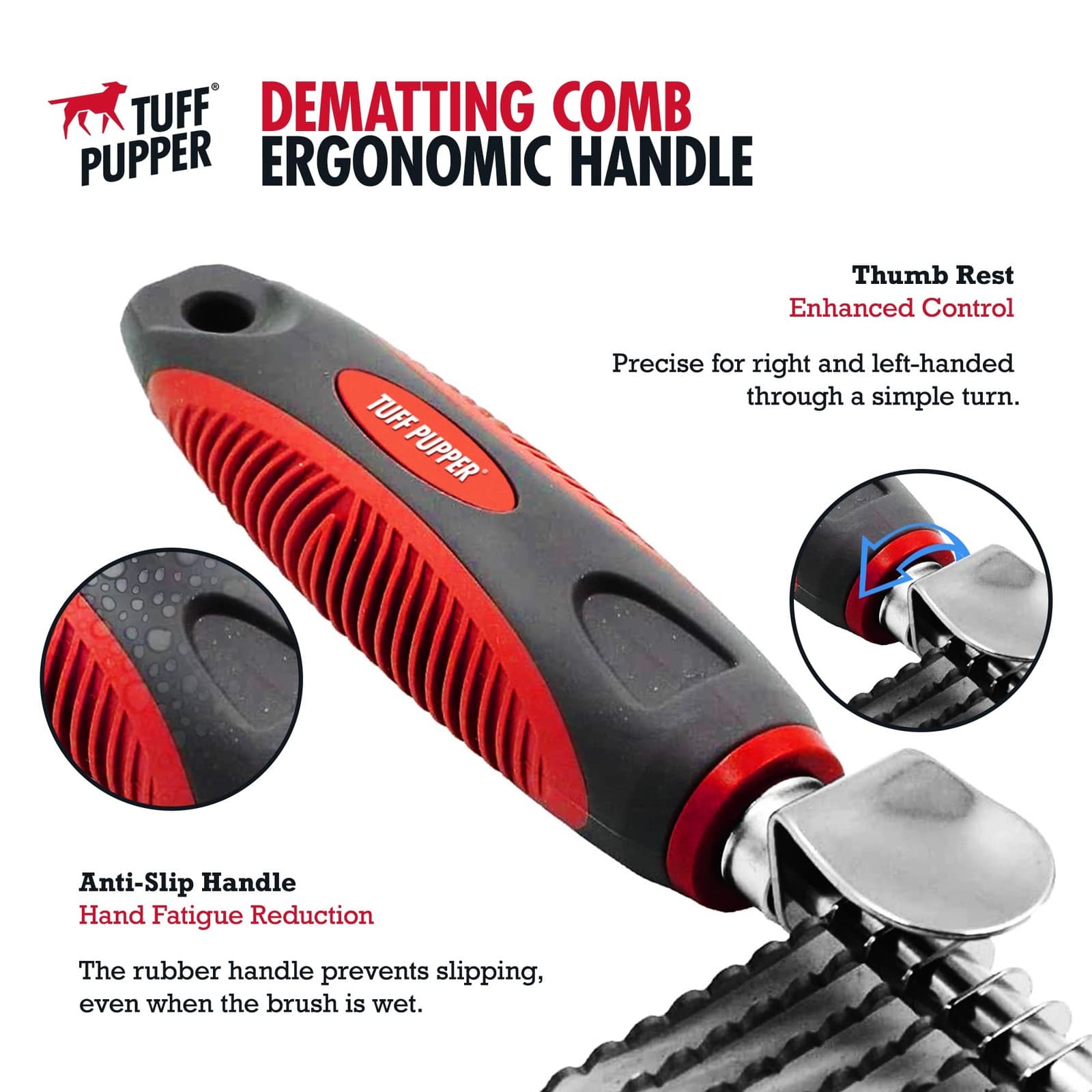 Dematting Comb For Dogs & Cats – Detangling Brush Tool For Dogs Easily & Safe... 4