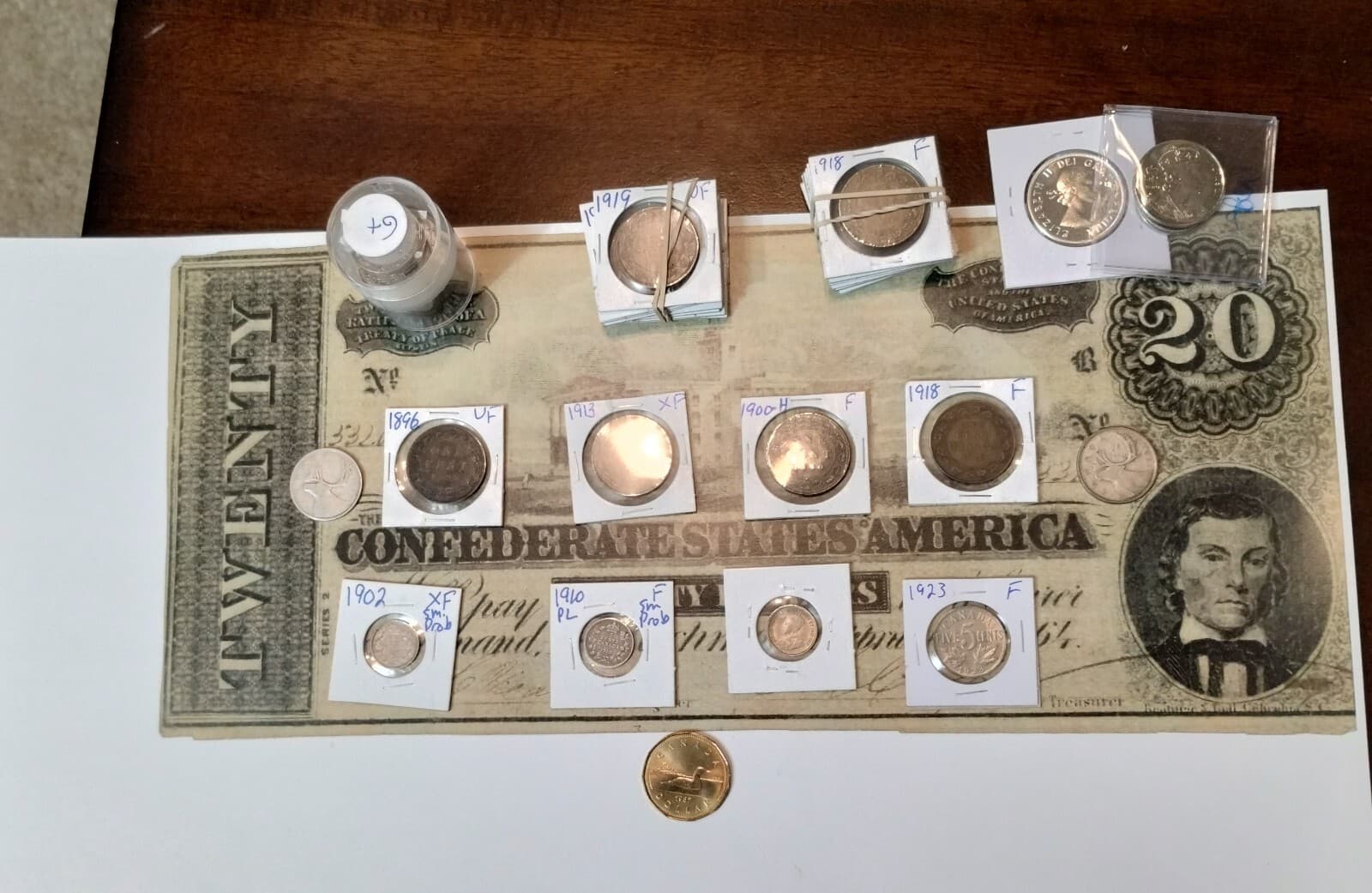 Canada estate sale  61 coin collection 1896 -1943 AU to very goog 2