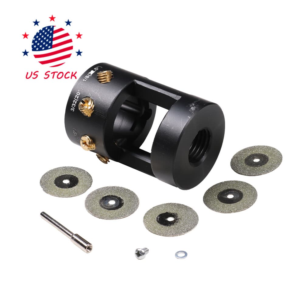 Tungsten Grinder For TIG Welding W/ Sharpener Multi-Angle And Offsets Head Tool 3