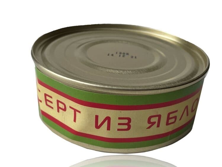Authentic Astronaut Cosmonaut Space Food "Apple Dessert”  Tin Can 3