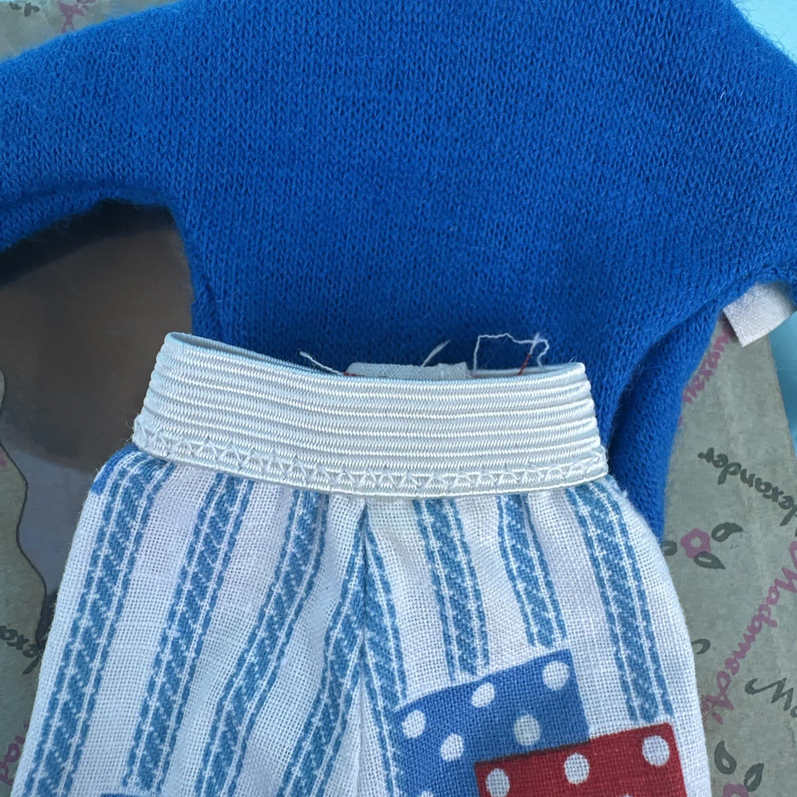 9" Cissette Madame Alexander Doll 1950s Pants Tops Patchwork denim 1962 No Doll 6