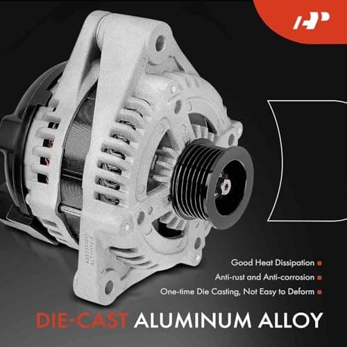  Alternator Compatible with Jaguar XF 2009 4.2L, 12V 130A 6-Groove Pulley  5