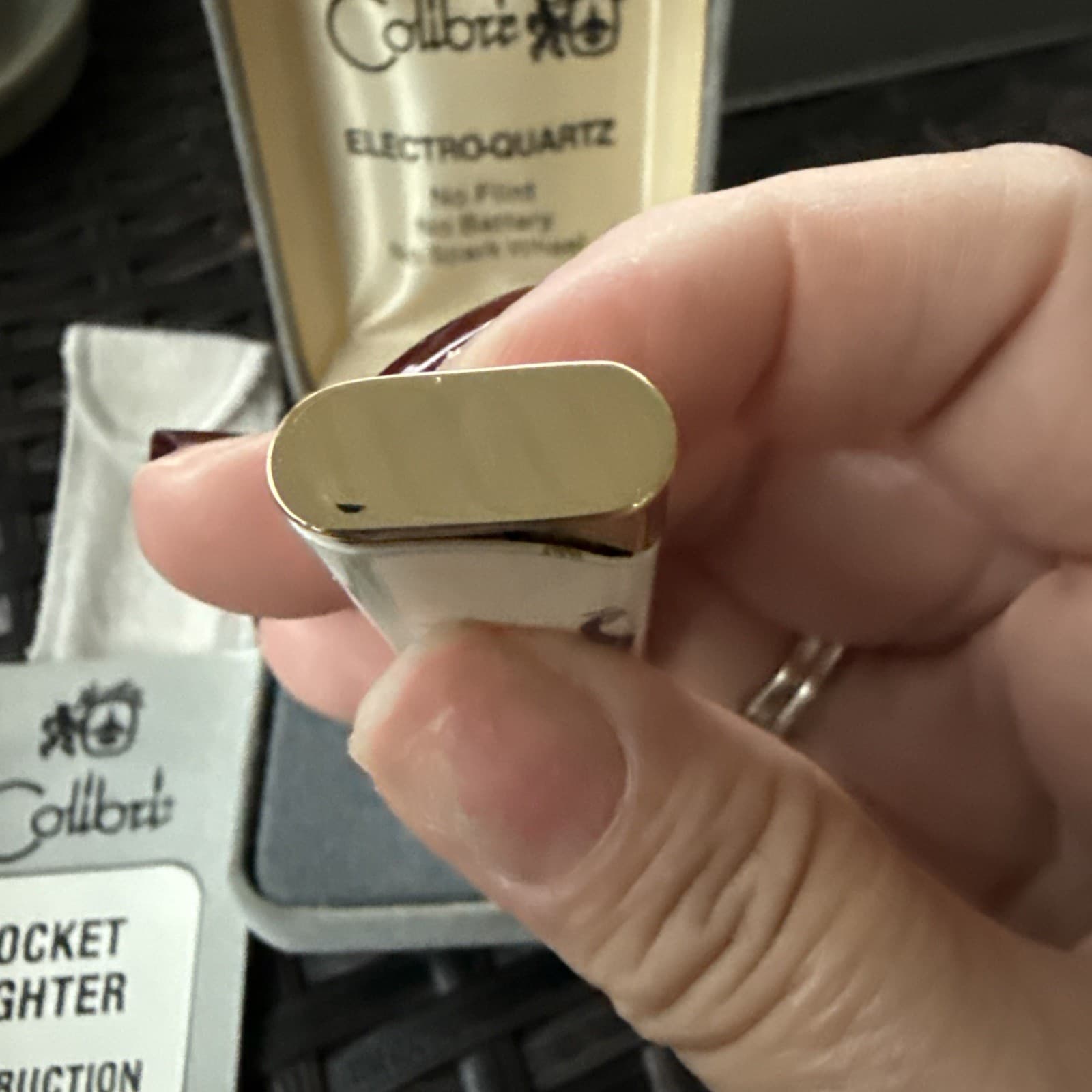 Rare Vintage Colibri Lighter Enameled Peacock With Case 6