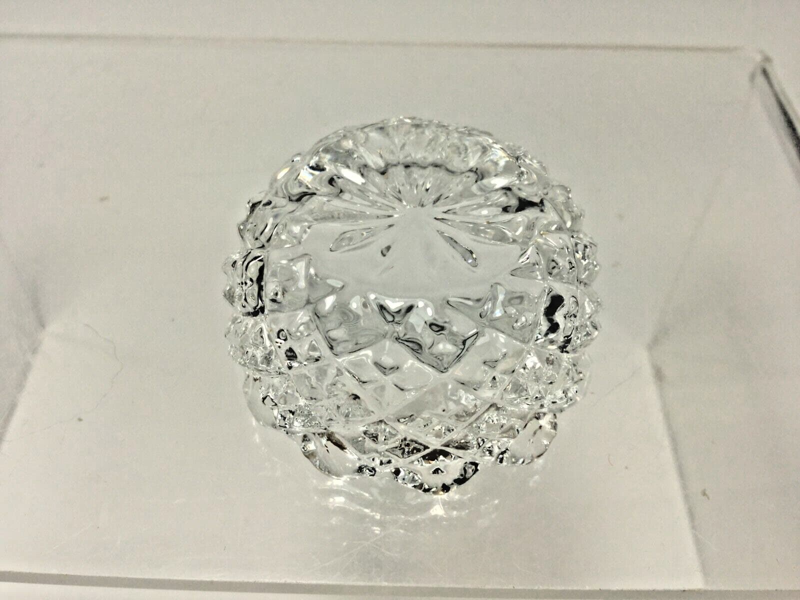 Mosser Glass Co. ( Crystal Clear ) SawTooth Salt Dips, 1.5" x 1", Made in USA 4