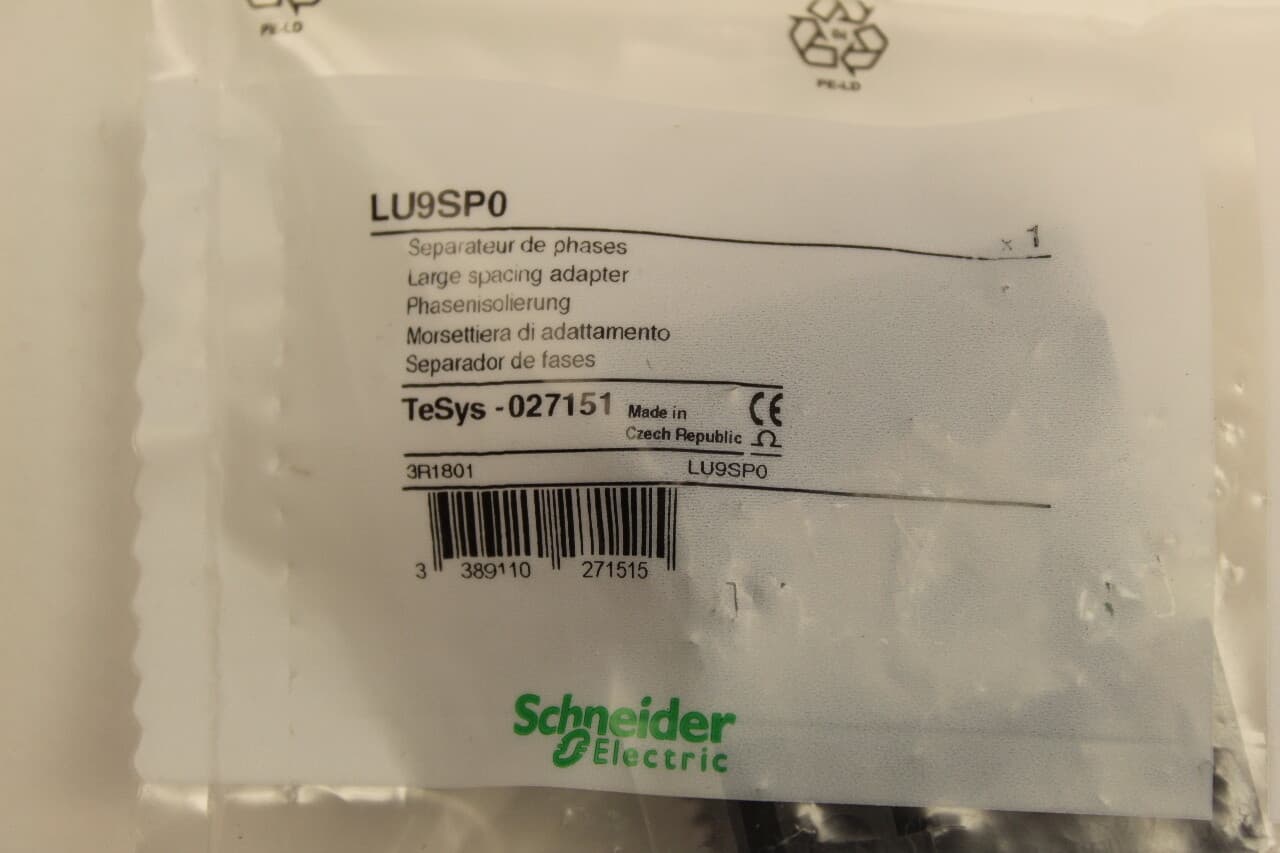 Schneider Electric LU9SP0 Motor Starter Phase Separator New In Bag 2