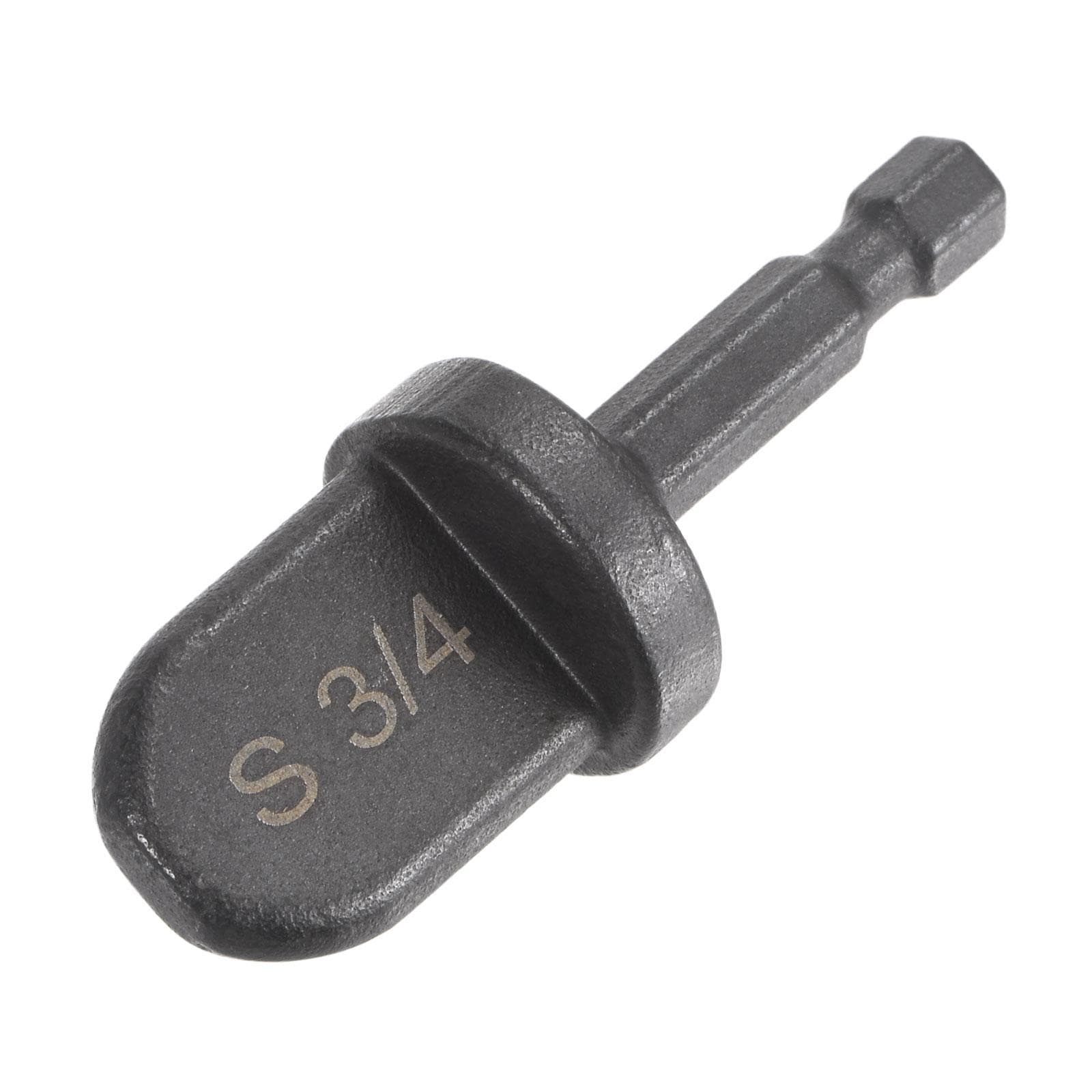 3/4" Swaging Tool Drill 1/4" Hex Handle for Copper Aluminum Pipe