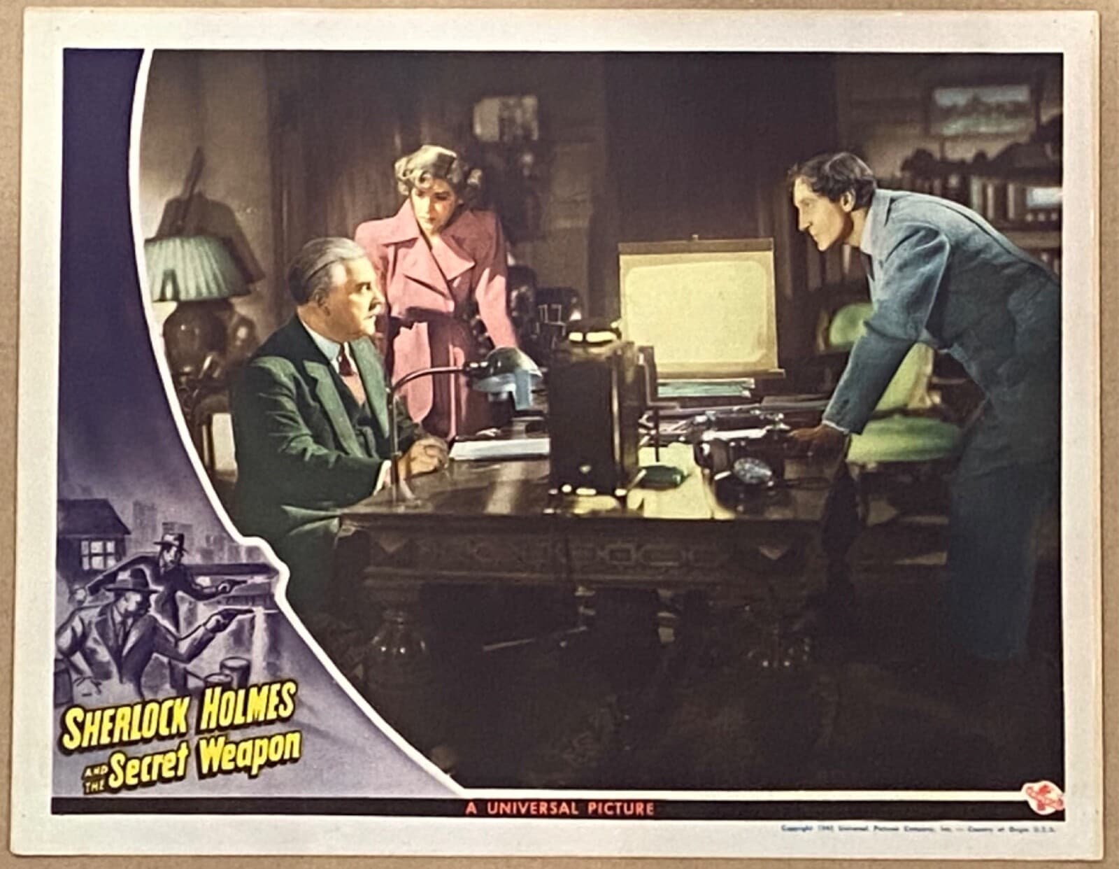 SHERLOCK HOLMES & THE SECRET WEAPON ‘42 BASIL RATHBONE NIGEL BRUCE KAREN VERNE