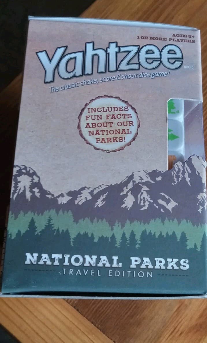 YAHTZEE  National Parks Travel Edition 2020 Dice Game- BRAND NEW SEALED - ENJOY! 2