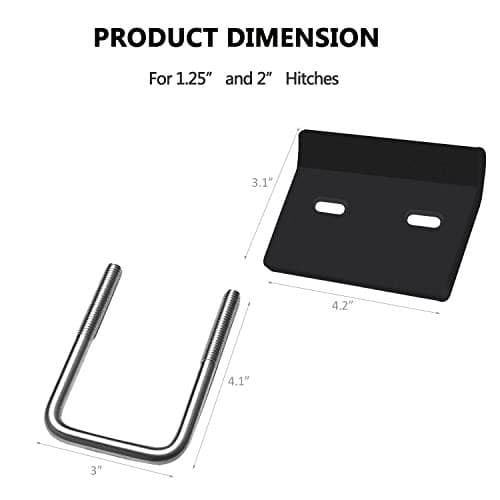 Anti-Rattle Stabilizer Hitch Tightener for 1.25 inch and 2 inch Hitches 1PCS 5