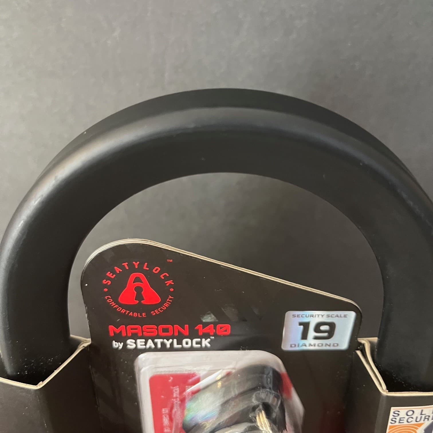 MASON SOLD SECURE DIAMOND RATED BIKE HEAVY DUTY U LOCK 6