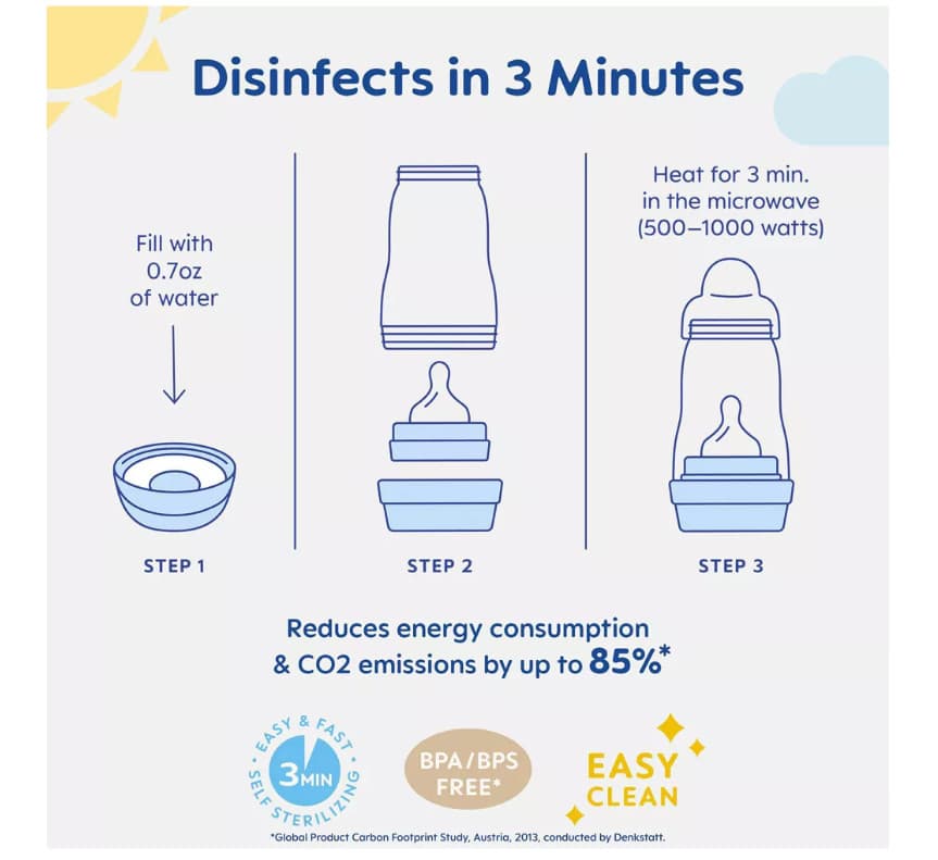 MAM Easy Start Anti-Colic Baby Bottle - Cream - 5oz/3pk - Newborn 0-2 Months 3