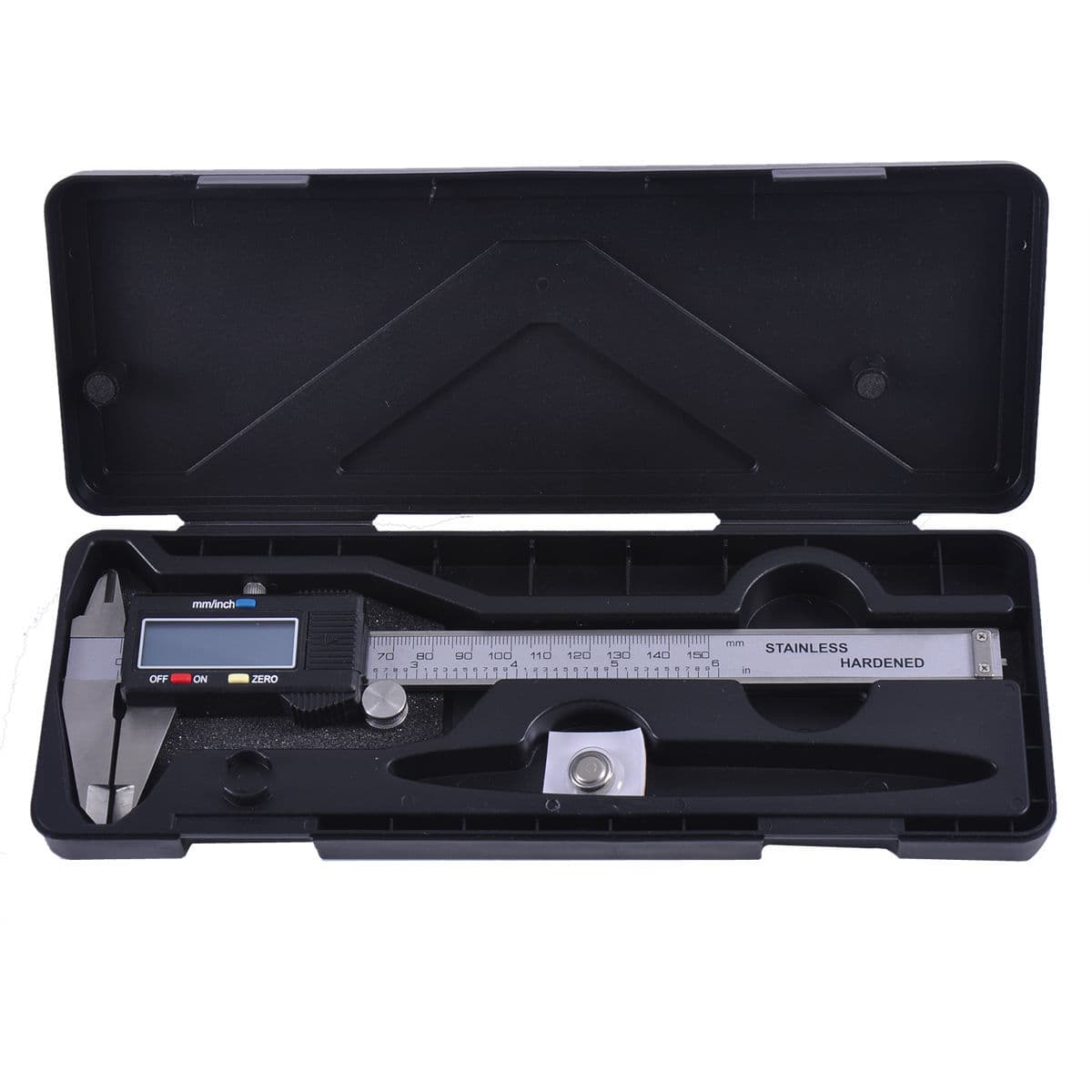 6" Stainless Electronic LCD Digital Vernier Caliper Micrometer Metric SAE 2
