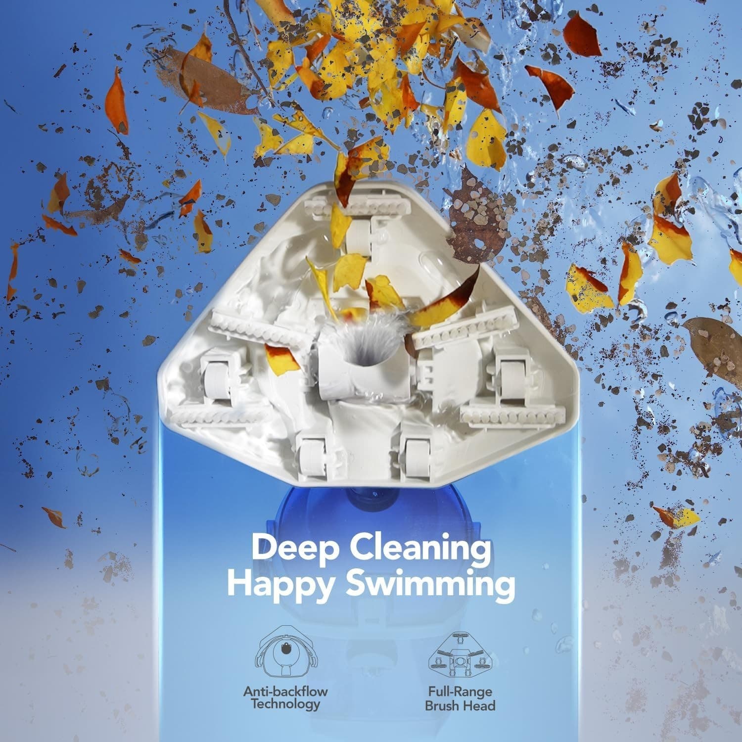 Pool Vacuum for Above & In-ground Pool with a Telescopic Pole, Handheld Pool Vac 4