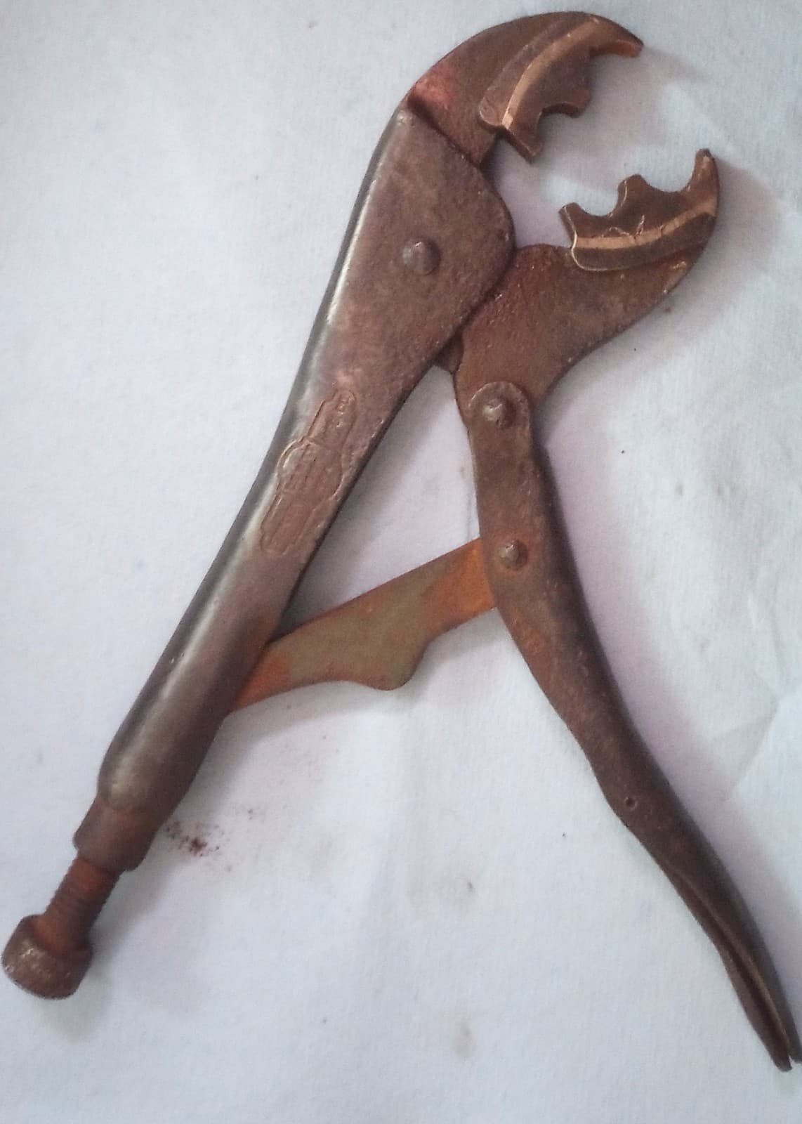 Vintage Vise Grip Oxy Acetylene Torch Hose Crimper Bronze/Brass Jaws 5