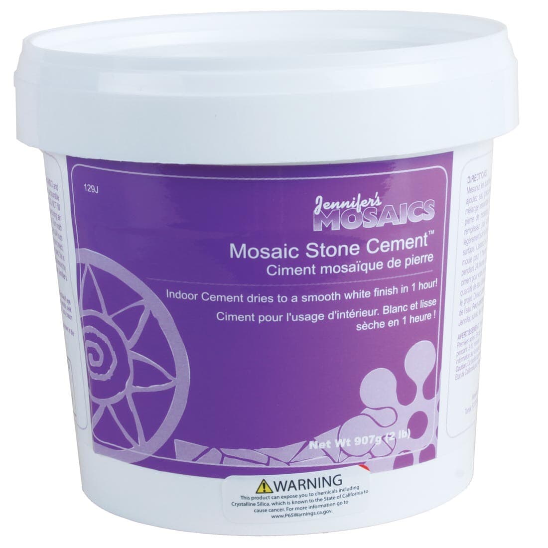 Jennifer's Mosaics Indoor Mosaic Stone Cement 2 lb. Tub