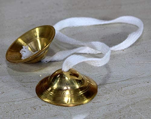  - Brass Tibetan Tingsha Manjeera Clash Cymbals or Hand Cymbals - Traditional  5