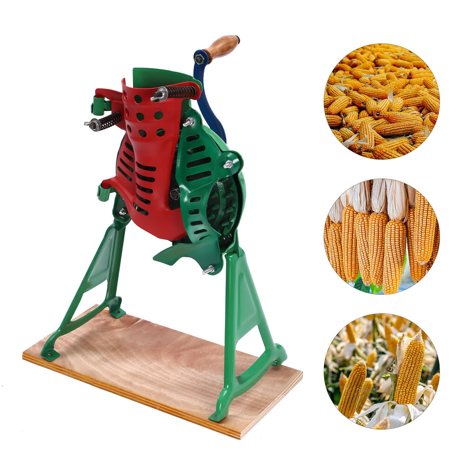 Heavy Duty Manual Farm Hand Corn Sheller Fare Niblet Tool Hand Crank Primitive 3