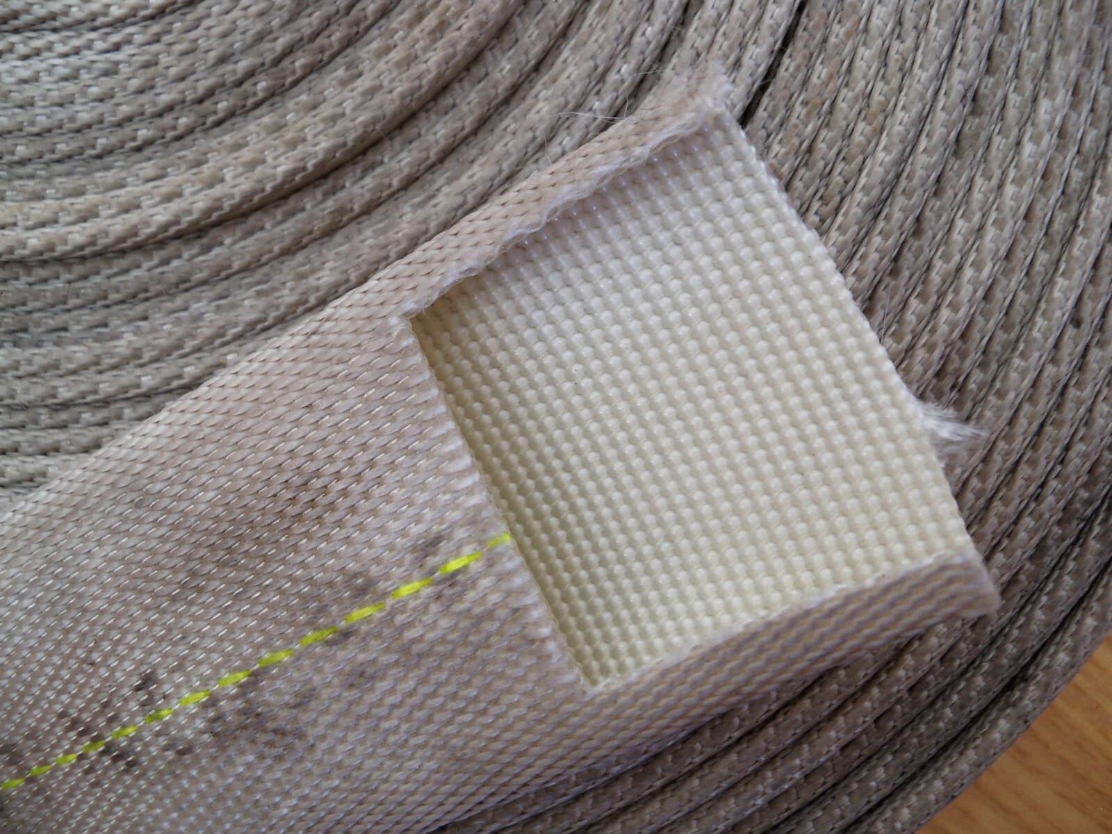 5 Feet of Used Decommissioned Wildland Fire Hose; Abrasion Protection 2.5" flat 4