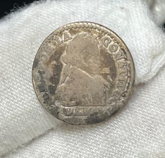 1830 Bolivia 1/2 Half Sol Silver Coin Great Condition 2