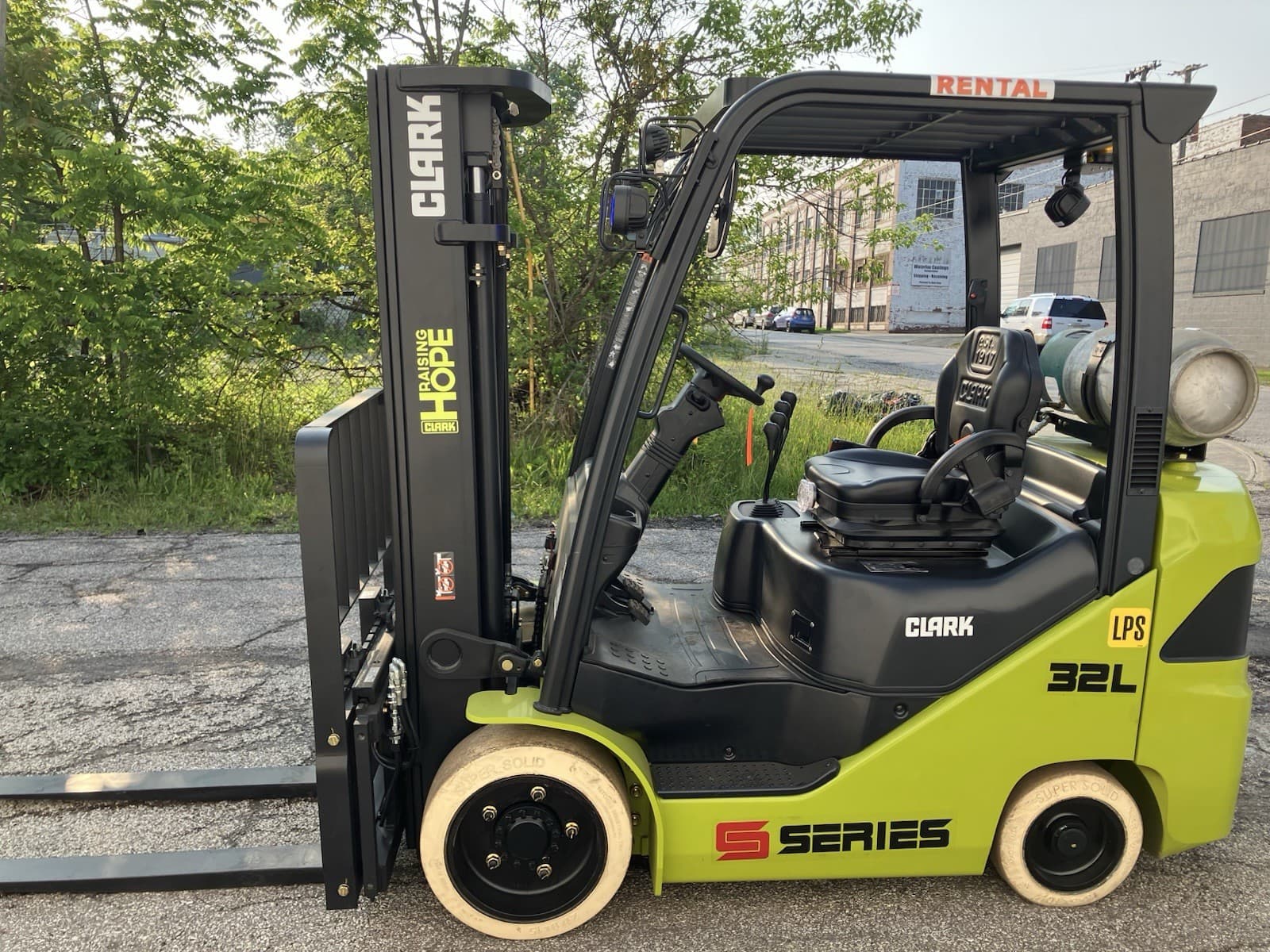 2023 Clark 6500 LB Forklift With Side Shift Triple Mast 4 Ways LPS 2