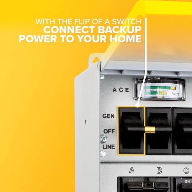 Reliance Controls 306LRK Pro/Tran 2 30-Amp 6-Circuit Manual Transfer Switch Kit 3