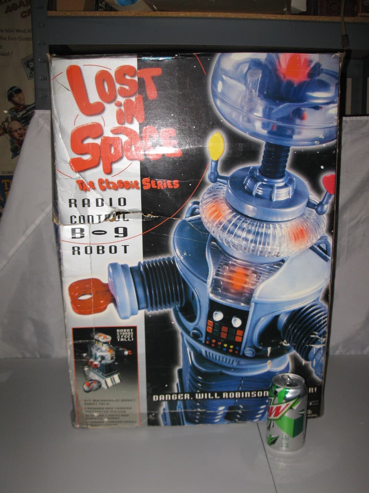 1998 Trendmasters Lost In Space Large RC 24” B-9 Robot w/ Remote,  Box, Used 2