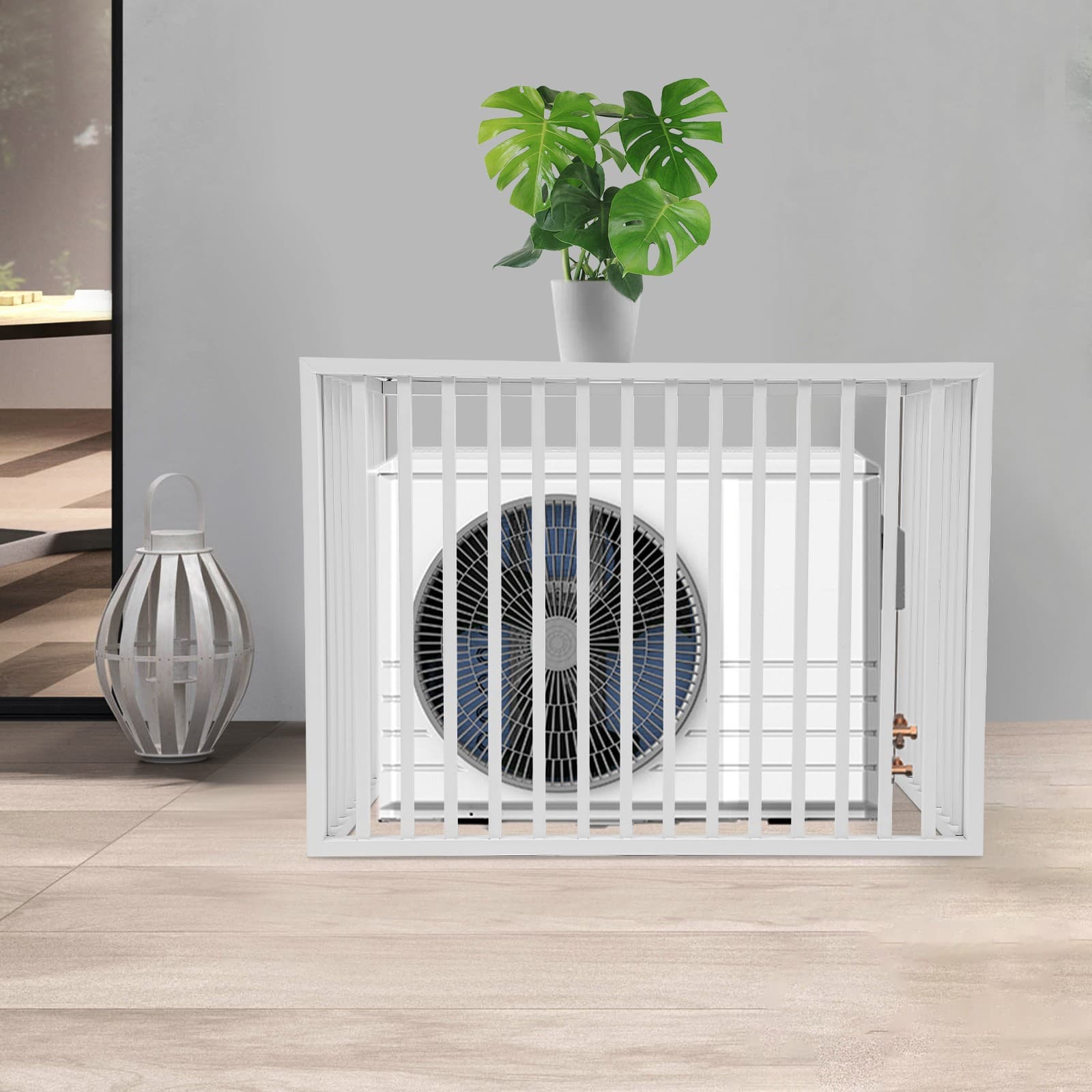 Air Conditioner Fence for Outdoor Units Privacy AC Fence Cover Window Protection