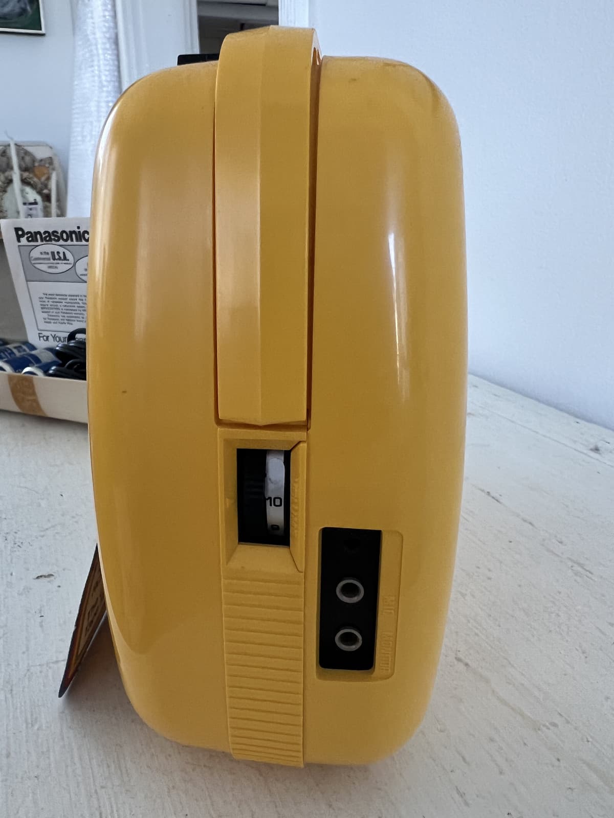 Panasonic Cassette Take n Tape Recorder Yellow NOS RQ-711S Osika Japan 6