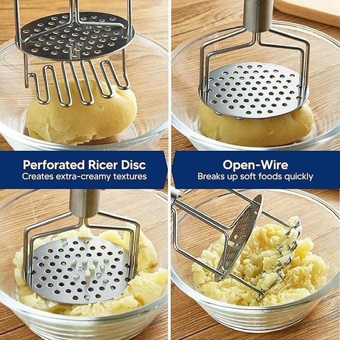 The World’s Greatest Dual Action Potato Masher and Ricer 18/8 Stainless Steel 4