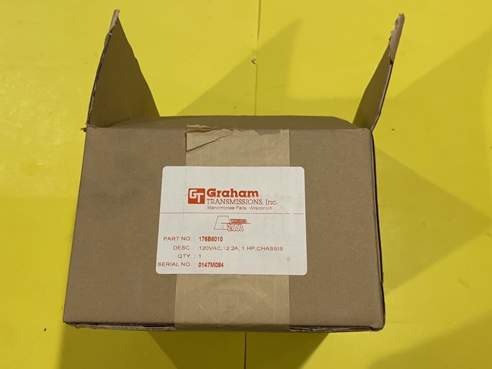 NEW GRAHAM Transmissions Varispeed A2000 176B6010 Motor Speed Controller