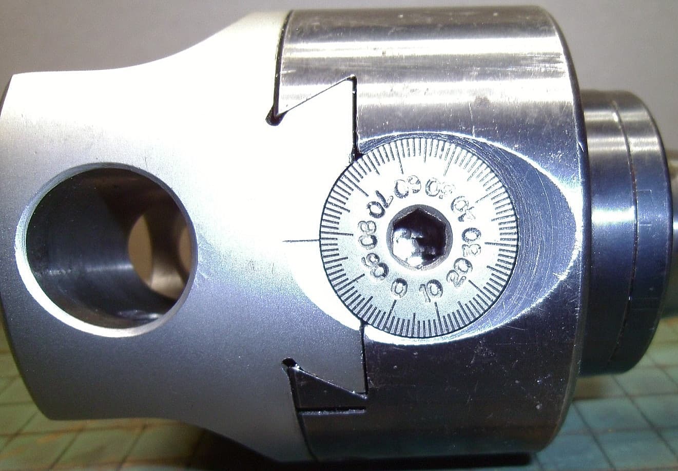 809 = 3 Diameter Boring Head R8 Shank 3/4 Boring Bar Holes (Qty.1 4